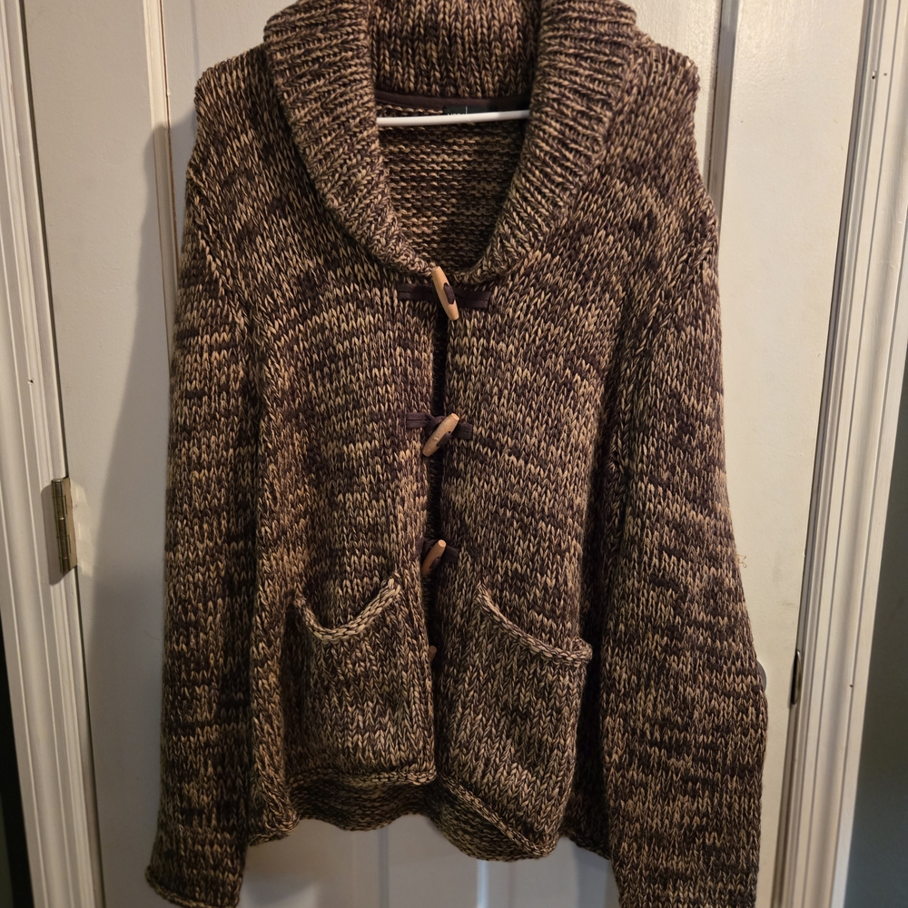 Moda International Chunky Brown Cardigan